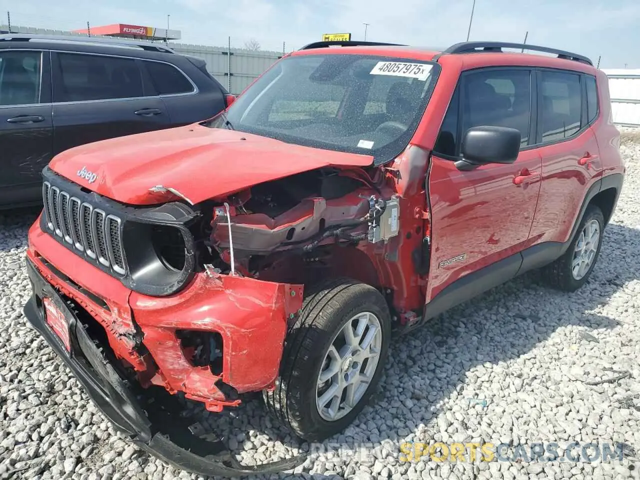 1 Photograph of a damaged car ZACNJDB19PPP58114 JEEP RENEGADE 2023