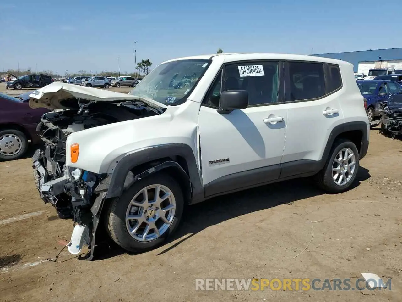 1 Photograph of a damaged car ZACNJDB19PPP68772 JEEP RENEGADE 2023