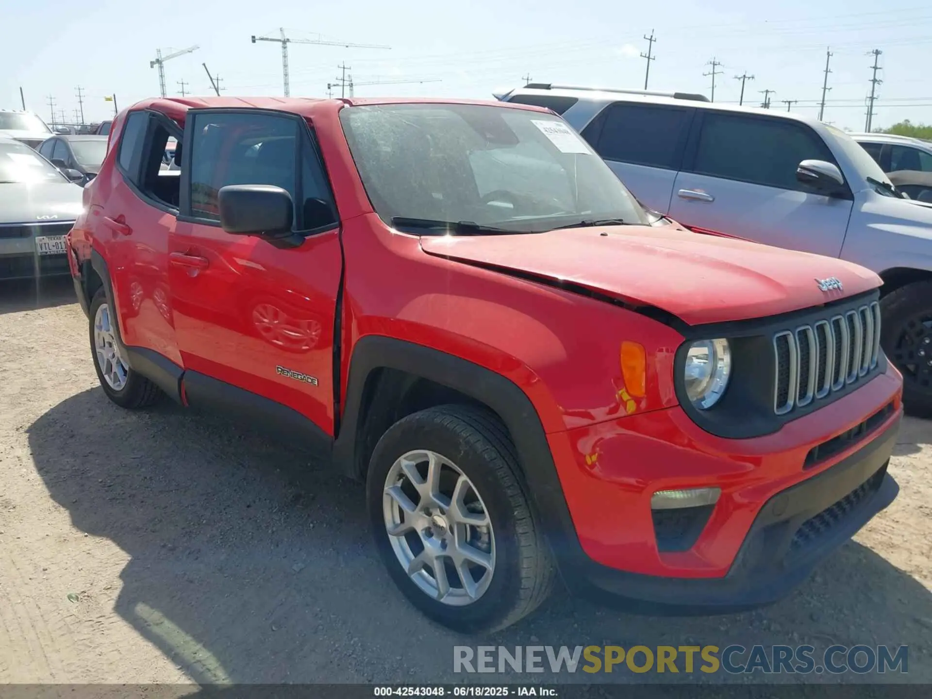 1 Photograph of a damaged car ZACNJDB1XPPP68568 JEEP RENEGADE 2023
