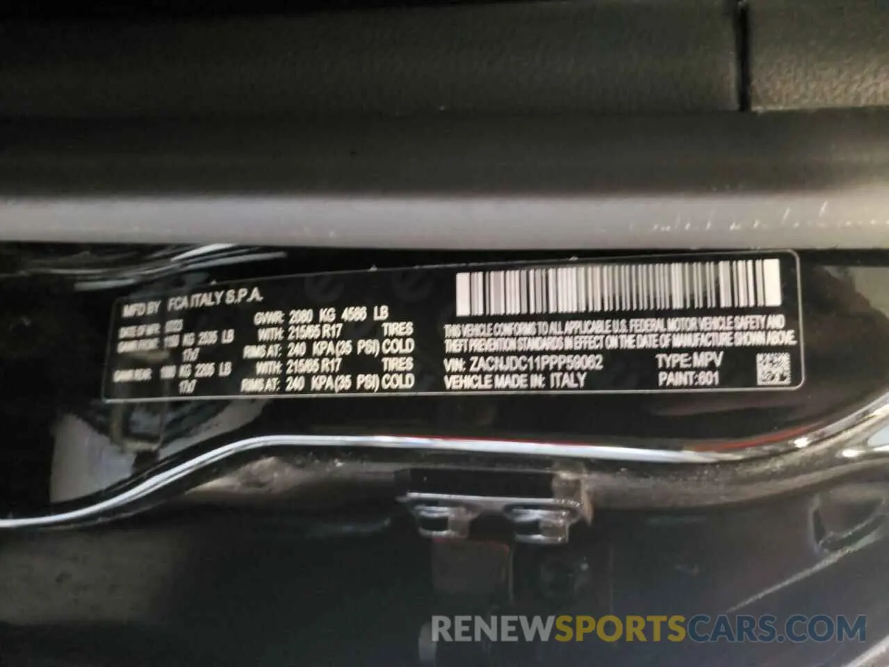 12 Photograph of a damaged car ZACNJDC11PPP59062 JEEP RENEGADE 2023