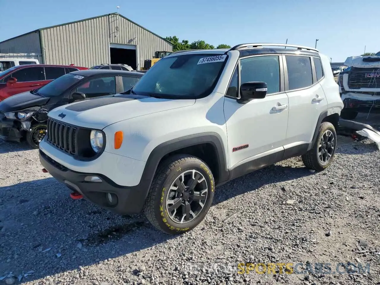 1 Photograph of a damaged car ZACNJDC12PPP65419 JEEP RENEGADE 2023
