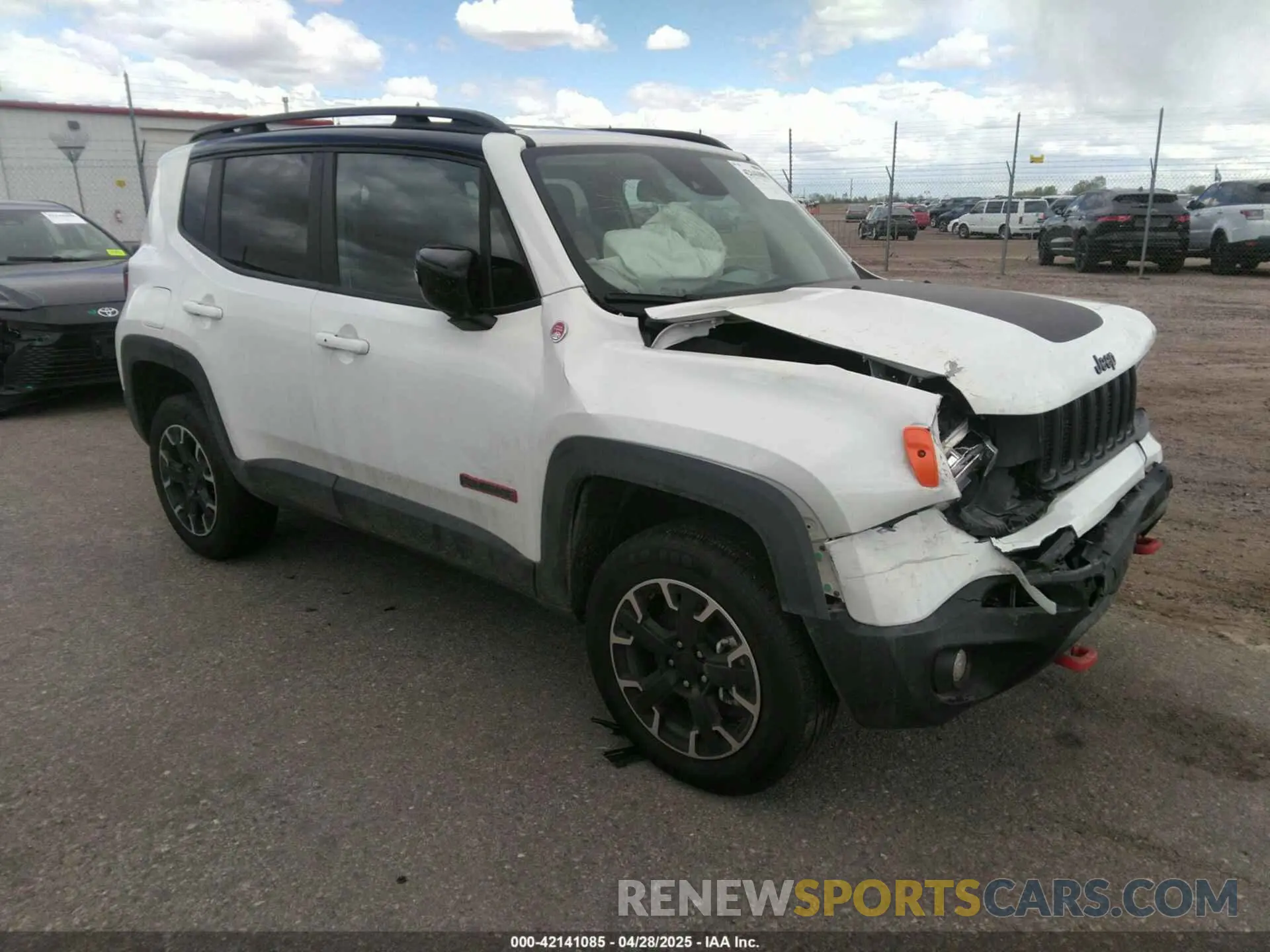 1 Photograph of a damaged car ZACNJDC15PPP67715 JEEP RENEGADE 2023