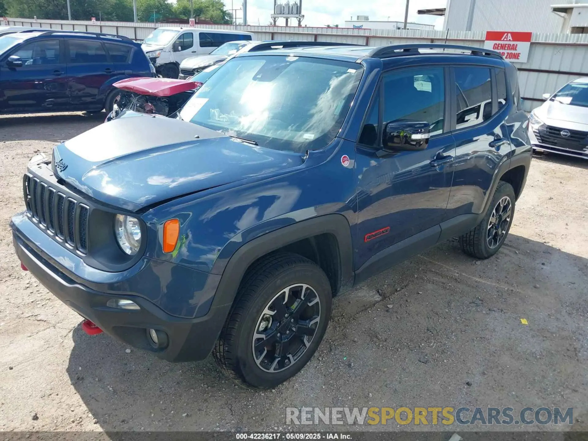 2 Photograph of a damaged car ZACNJDC19PPP70231 JEEP RENEGADE 2023