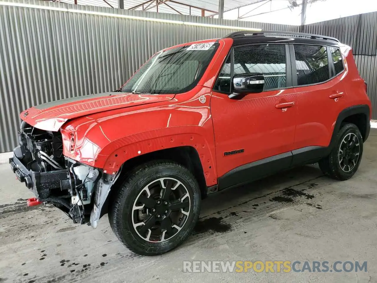1 Photograph of a damaged car ZACNJDC19PPP71461 JEEP RENEGADE 2023