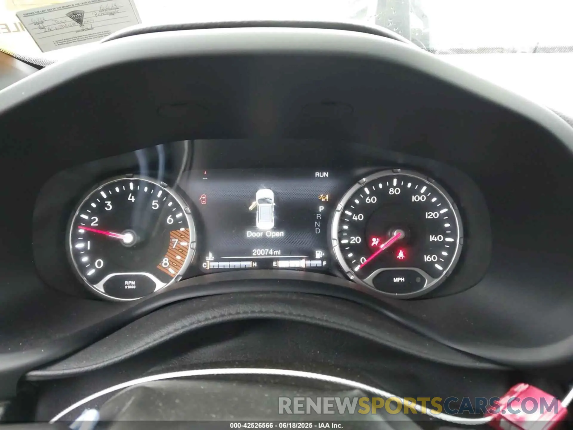 7 Photograph of a damaged car ZACNJDE12PPP33499 JEEP RENEGADE 2023