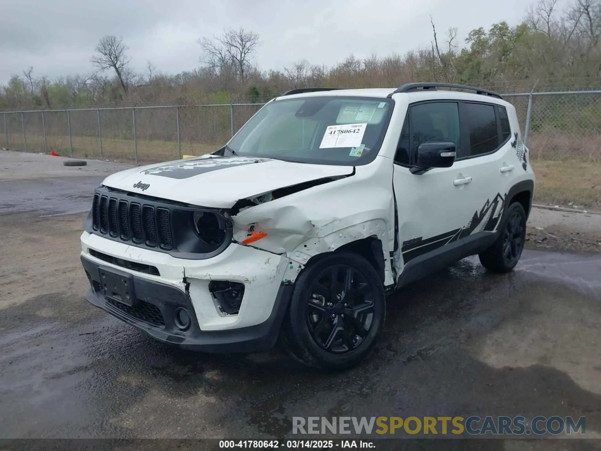 2 Photograph of a damaged car ZACNJDE15PPP17183 JEEP RENEGADE 2023