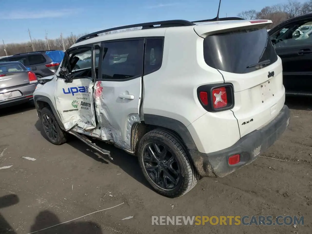 2 Photograph of a damaged car ZACNJDE13NPN83464 JEEP RENEGADE A 2022