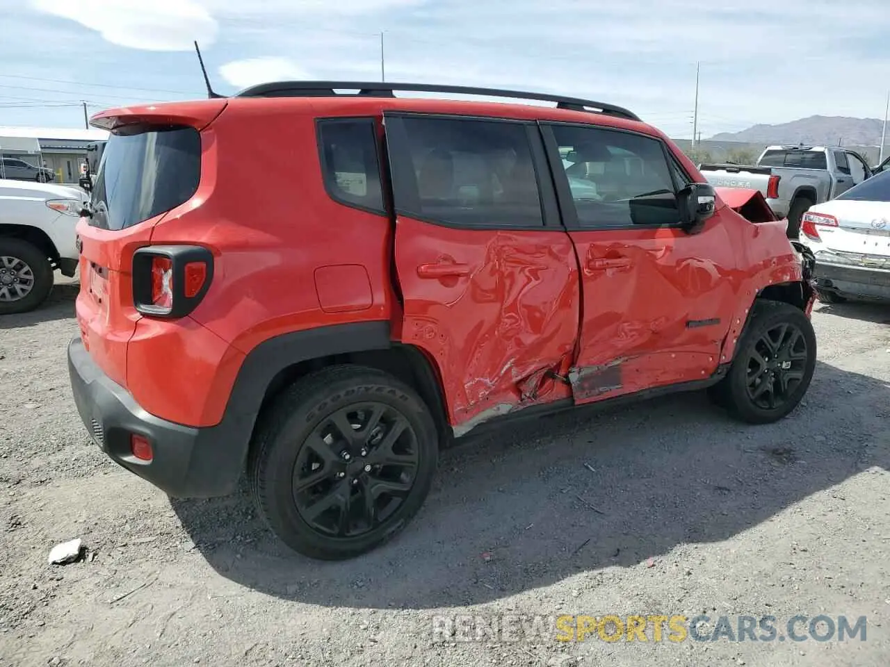 3 Photograph of a damaged car ZACNJDE10PPP12165 JEEP RENEGADE A 2023