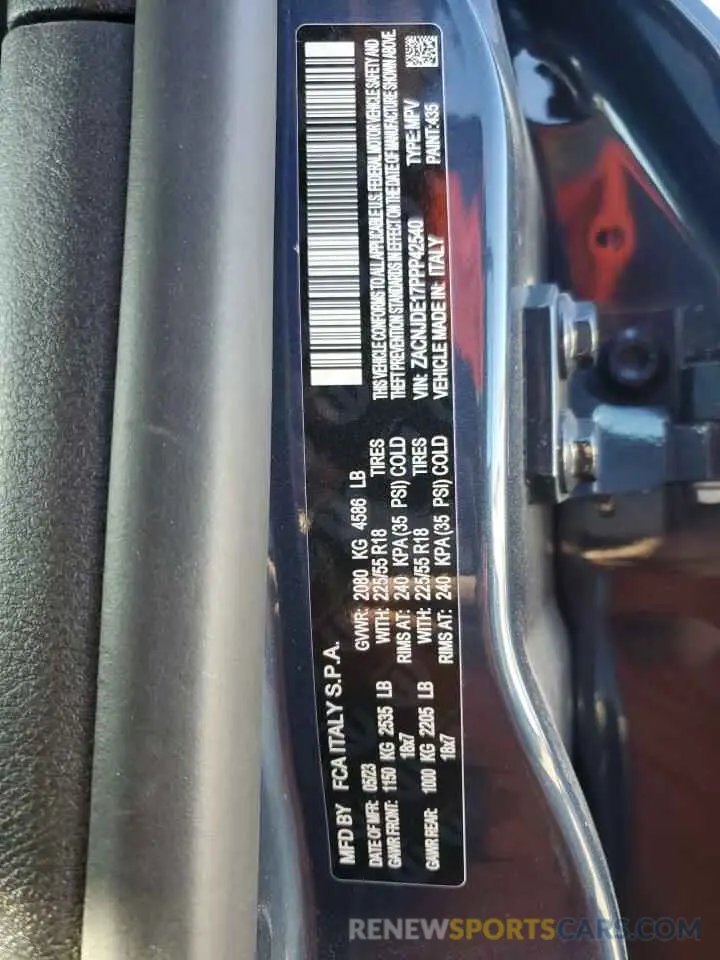 14 Photograph of a damaged car ZACNJDE17PPP42540 JEEP RENEGADE A 2023