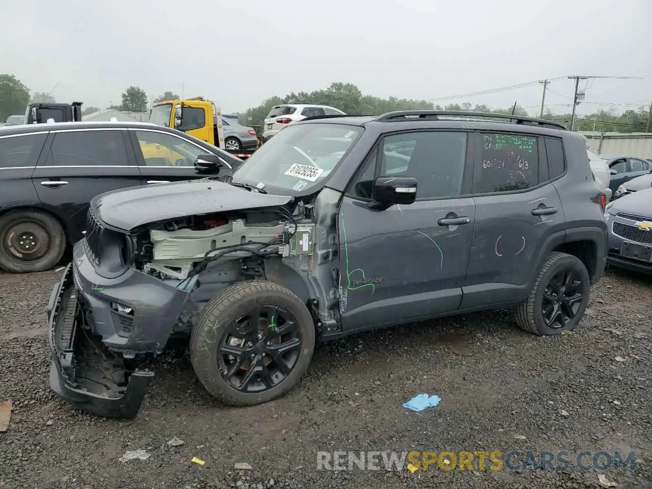 1 Photograph of a damaged car ZACNJDE18PPP27111 JEEP RENEGADE A 2023