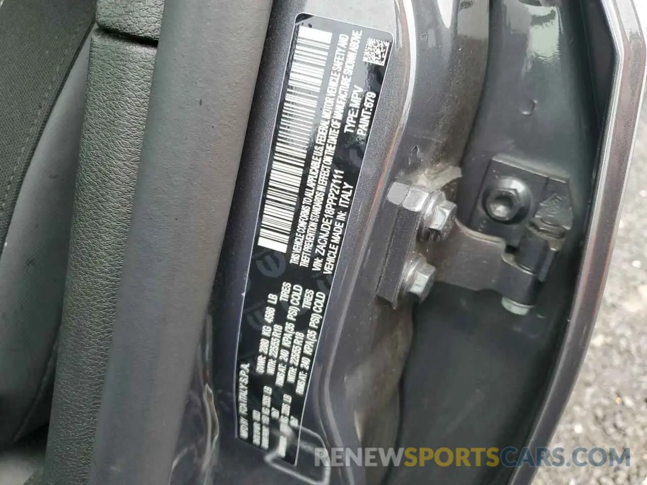 13 Photograph of a damaged car ZACNJDE18PPP27111 JEEP RENEGADE A 2023