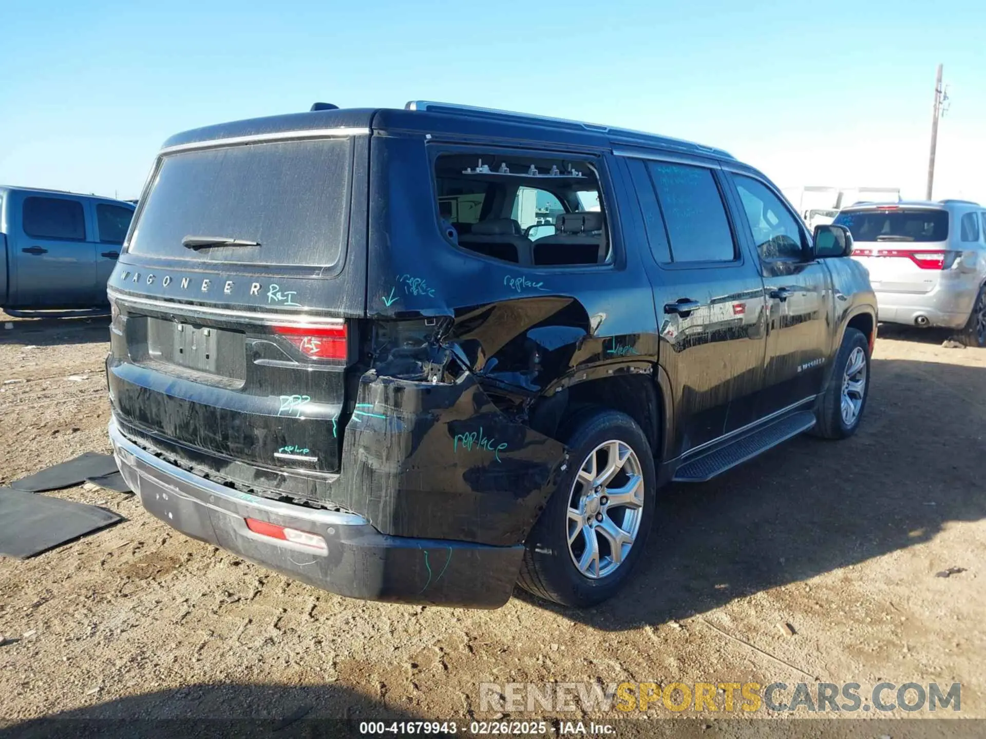 4 Photograph of a damaged car 1C4SJVAT0NS206152 JEEP WAGONEER 2022