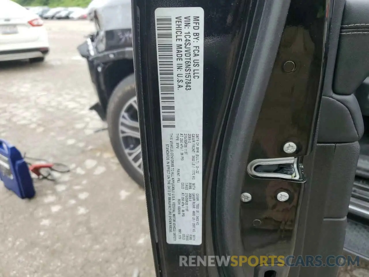 12 Photograph of a damaged car 1C4SJVDT6NS157843 JEEP WAGONEER 2022