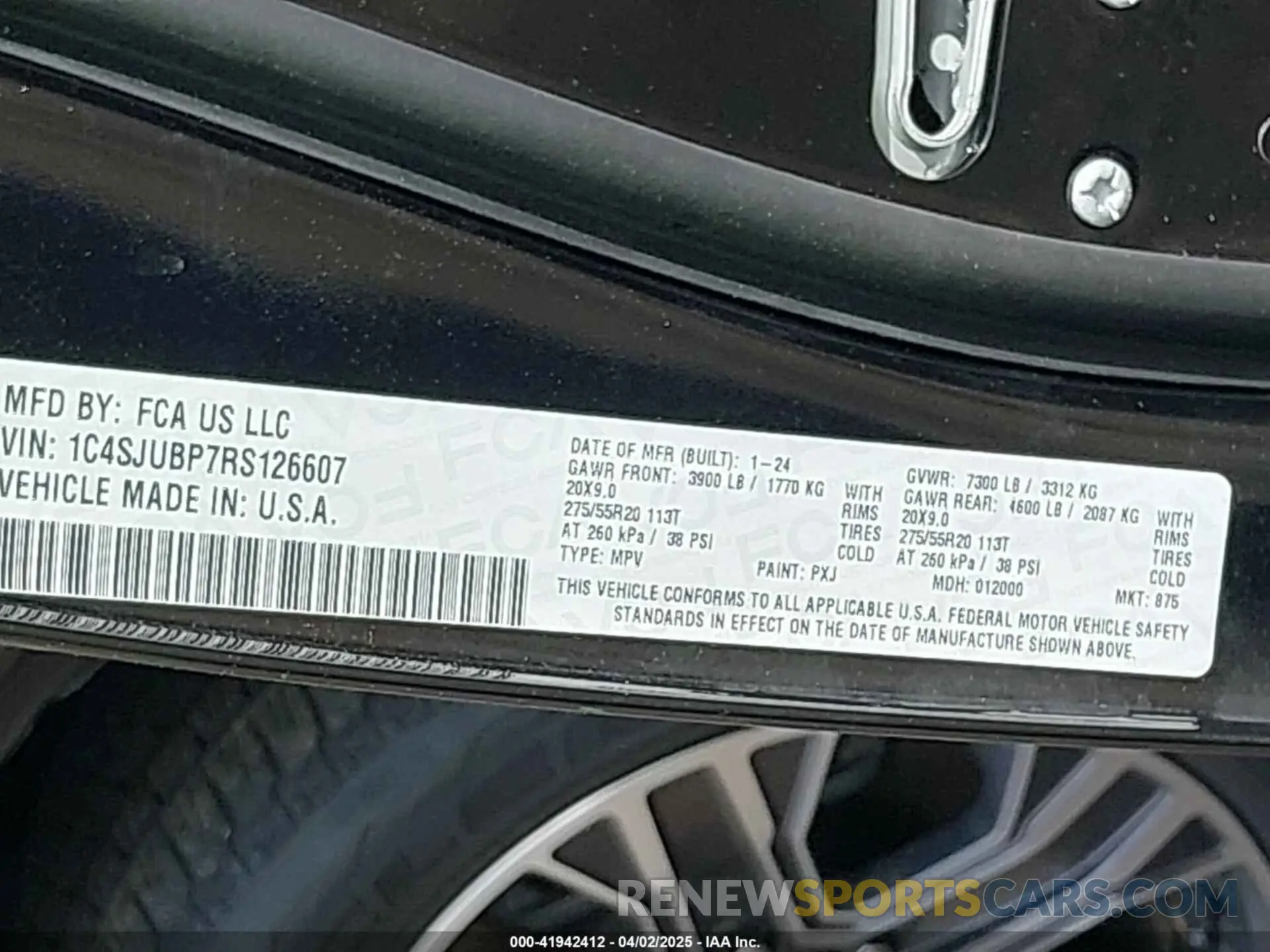 9 Photograph of a damaged car 1C4SJUBP7RS126607 JEEP WAGONEER 2024