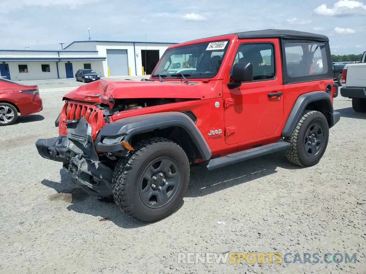 1 Photograph of a damaged car 1C4GJXAG1KW662461 JEEP WRANGLER 2019