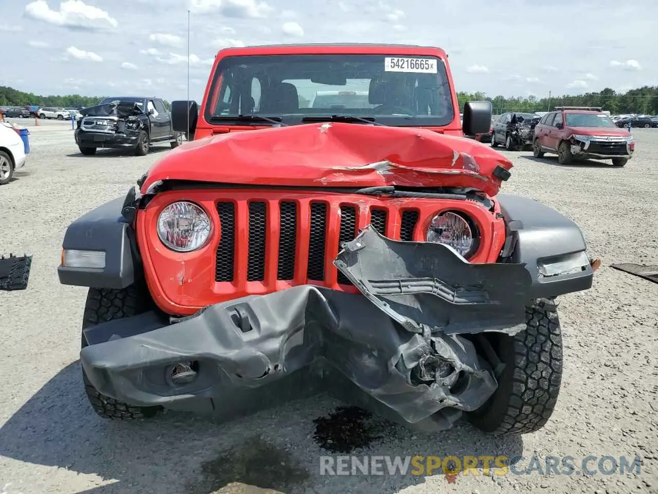 5 Photograph of a damaged car 1C4GJXAG1KW662461 JEEP WRANGLER 2019