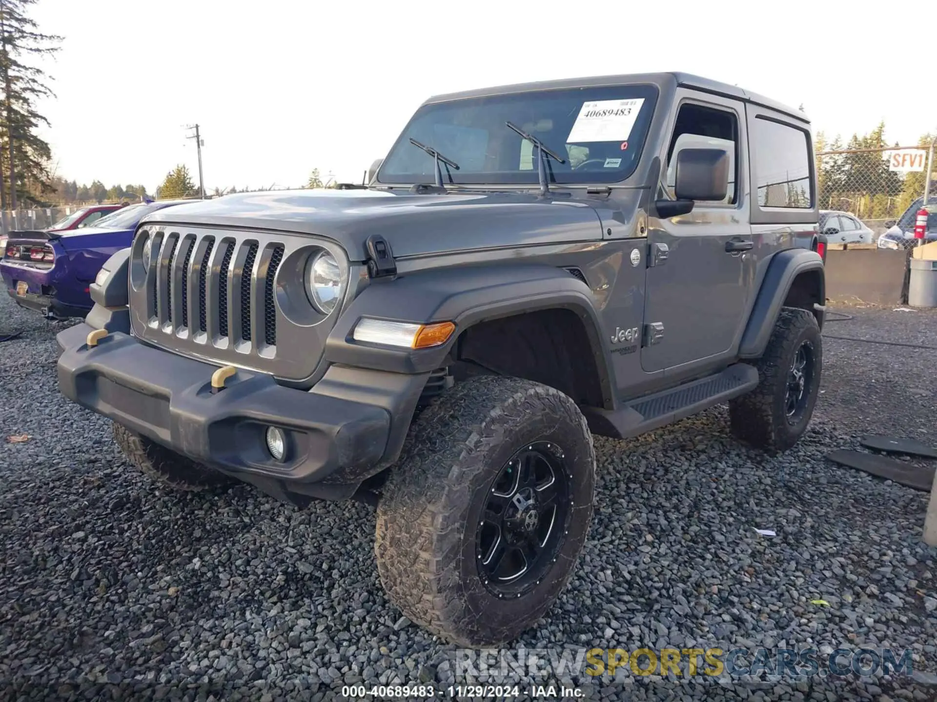 2 Photograph of a damaged car 1C4GJXAG3KW518815 JEEP WRANGLER 2019