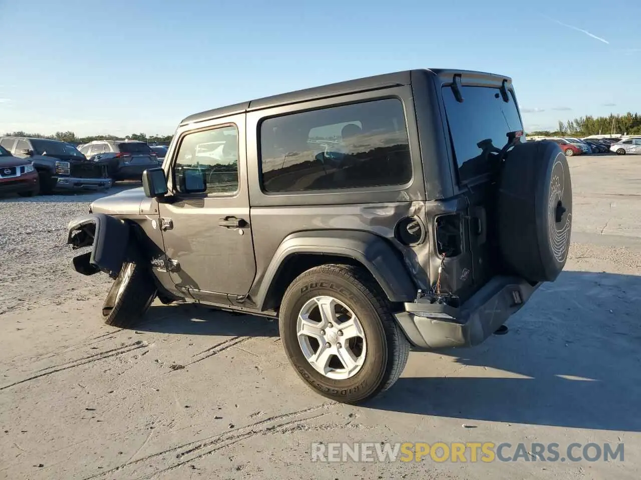 2 Photograph of a damaged car 1C4GJXAG3KW664311 JEEP WRANGLER 2019