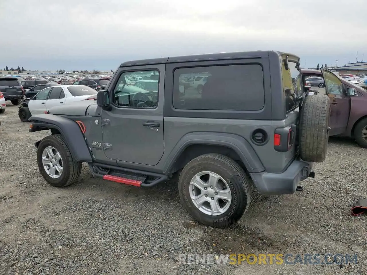 2 Photograph of a damaged car 1C4GJXAG6KW652525 JEEP WRANGLER 2019