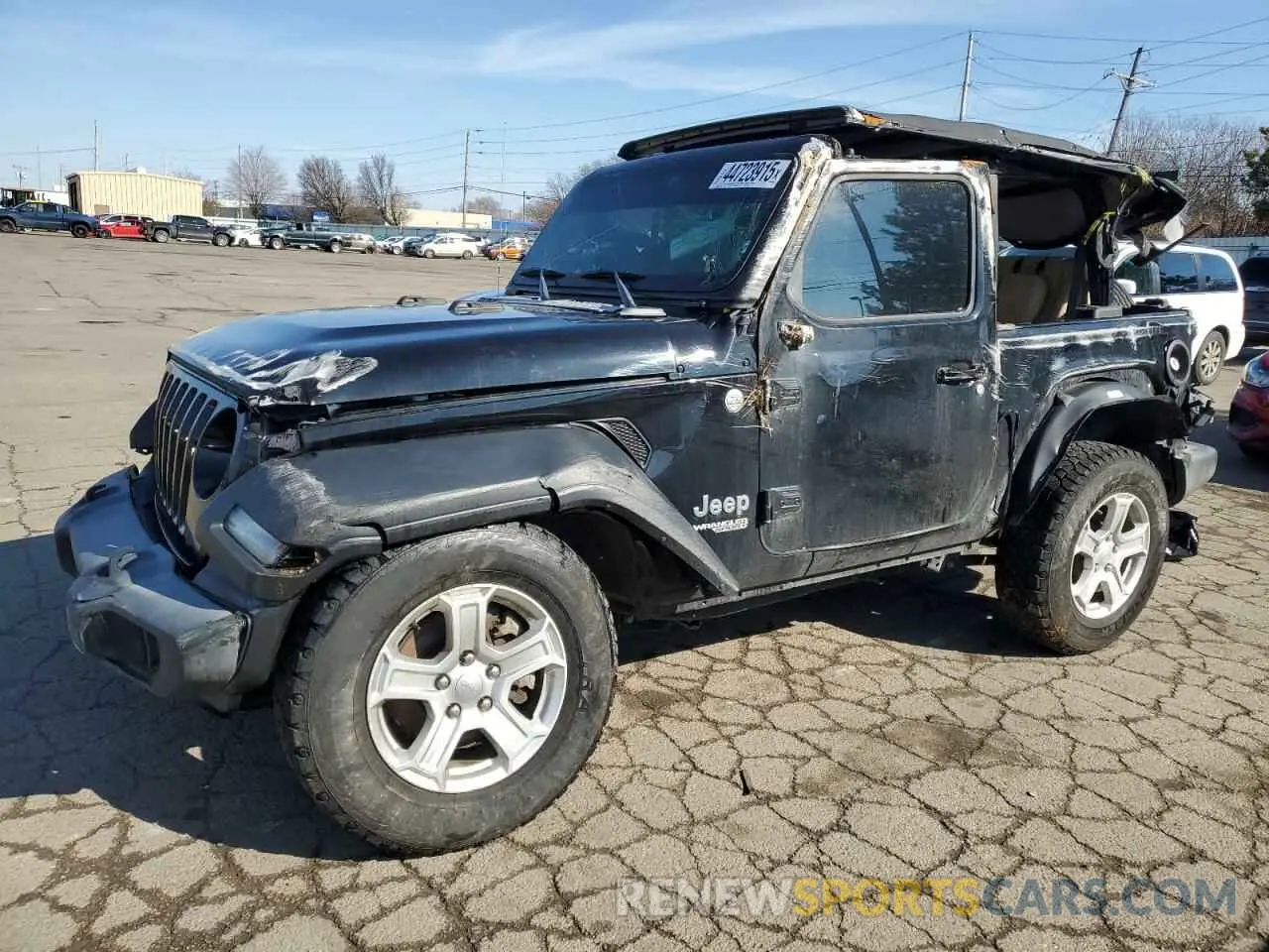 1 Photograph of a damaged car 1C4GJXAG9KW609099 JEEP WRANGLER 2019