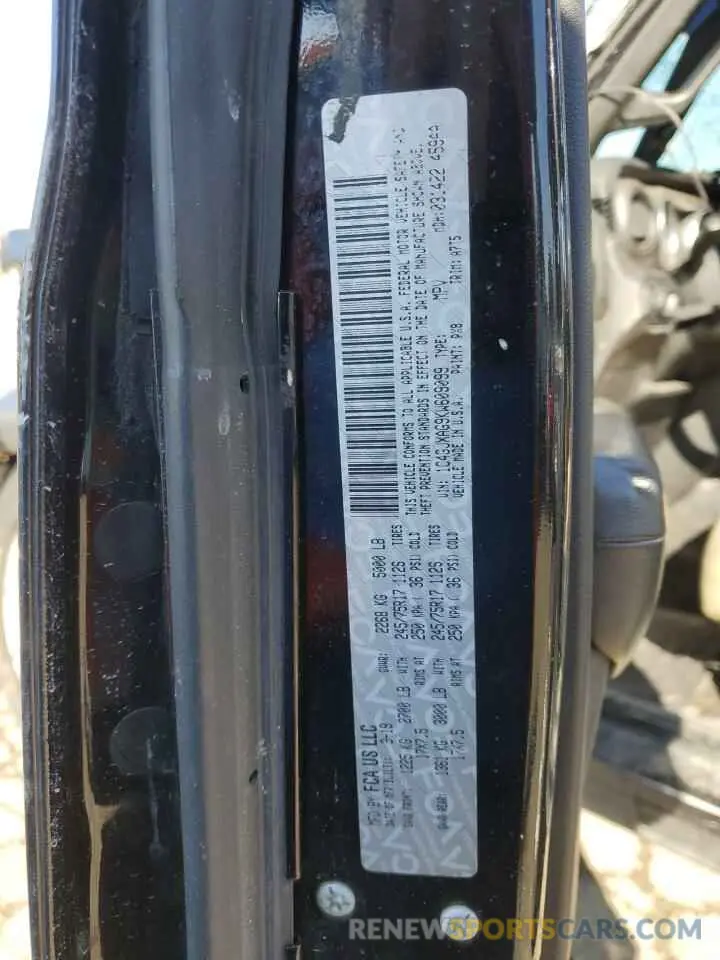 15 Photograph of a damaged car 1C4GJXAG9KW609099 JEEP WRANGLER 2019