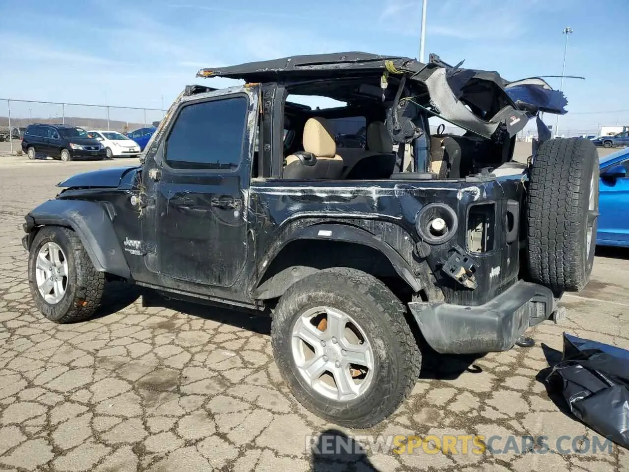 2 Photograph of a damaged car 1C4GJXAG9KW609099 JEEP WRANGLER 2019