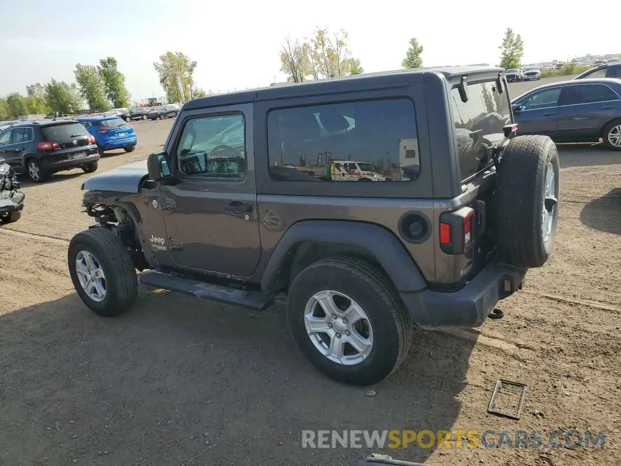 2 Photograph of a damaged car 1C4HJXAN0KW640759 JEEP WRANGLER 2019