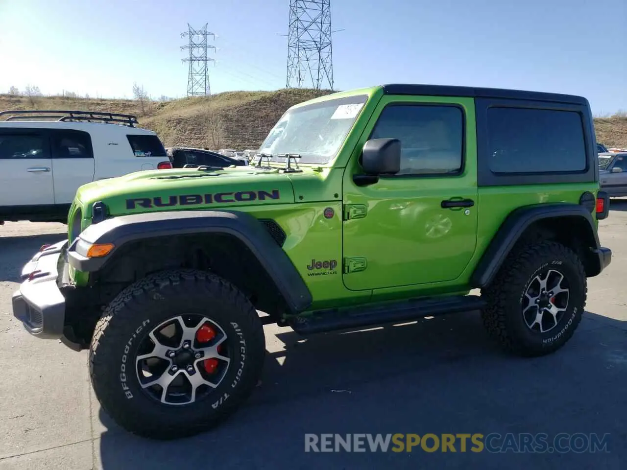 1 Photograph of a damaged car 1C4HJXCG8KW655699 JEEP WRANGLER 2019