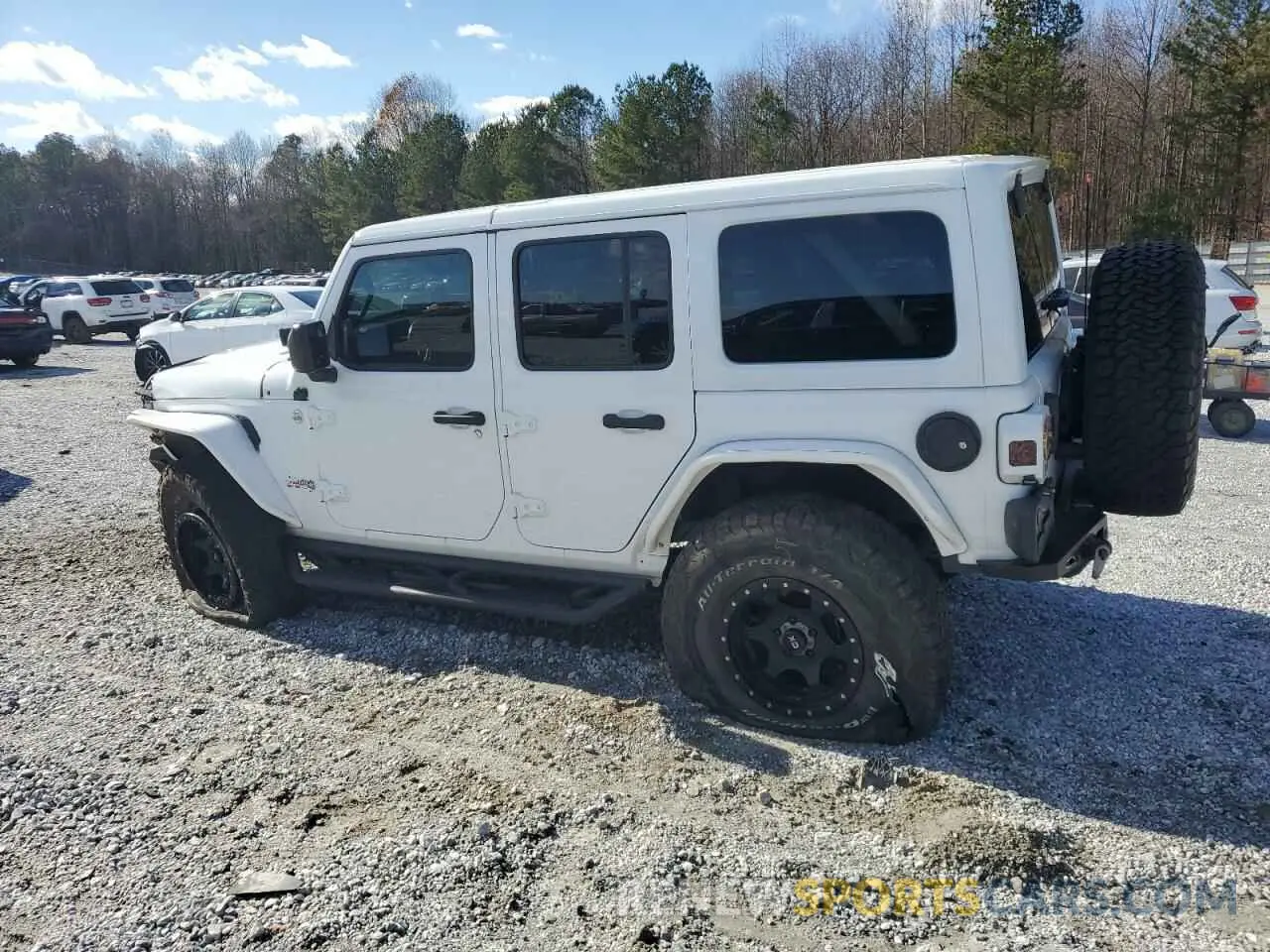 2 Photograph of a damaged car 1C4HJXDG0KW573061 JEEP WRANGLER 2019