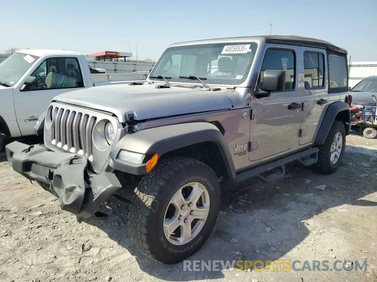 1 Photograph of a damaged car 1C4HJXDG0KW609203 JEEP WRANGLER 2019