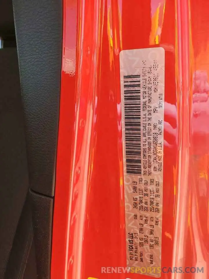 16 Photograph of a damaged car 1C4HJXDG0KW650818 JEEP WRANGLER 2019