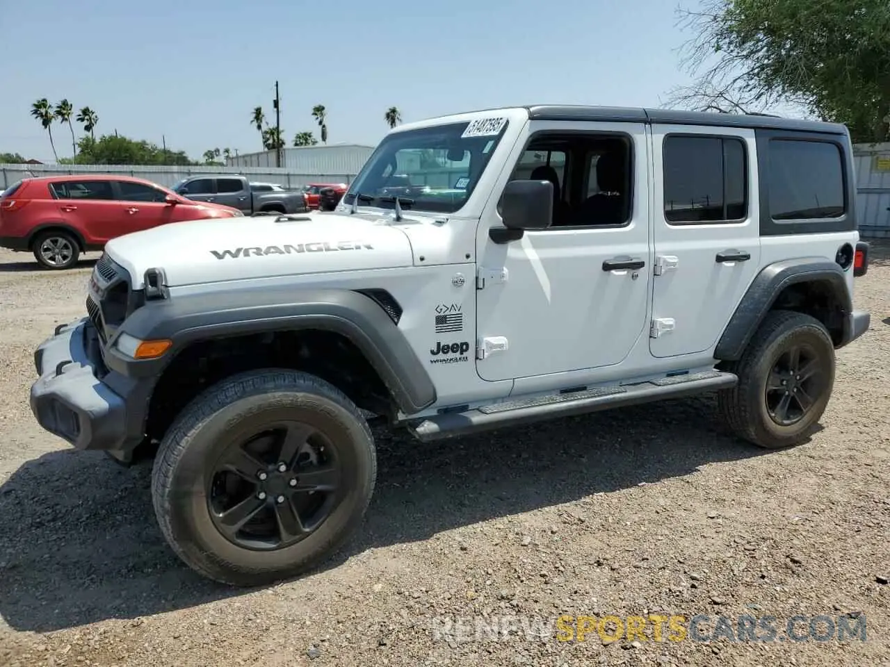 1 Photograph of a damaged car 1C4HJXDG0KW676318 JEEP WRANGLER 2019