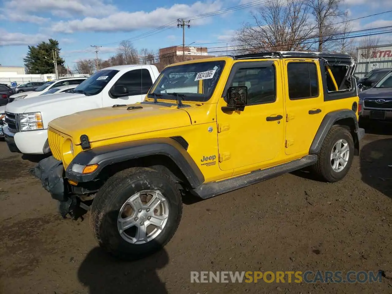 1 Photograph of a damaged car 1C4HJXDG1KW579578 JEEP WRANGLER 2019
