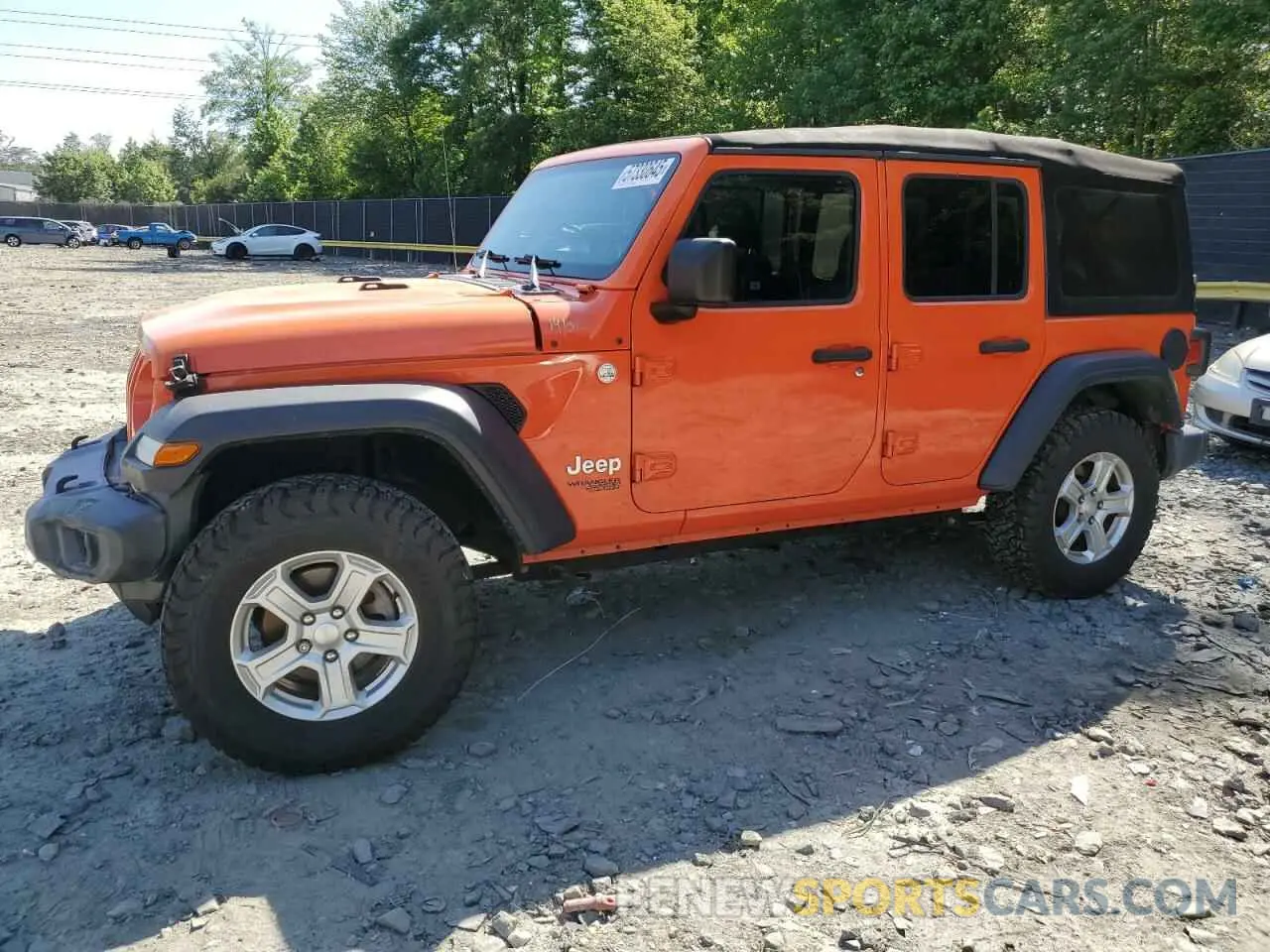 1 Photograph of a damaged car 1C4HJXDG2KW516005 JEEP WRANGLER 2019