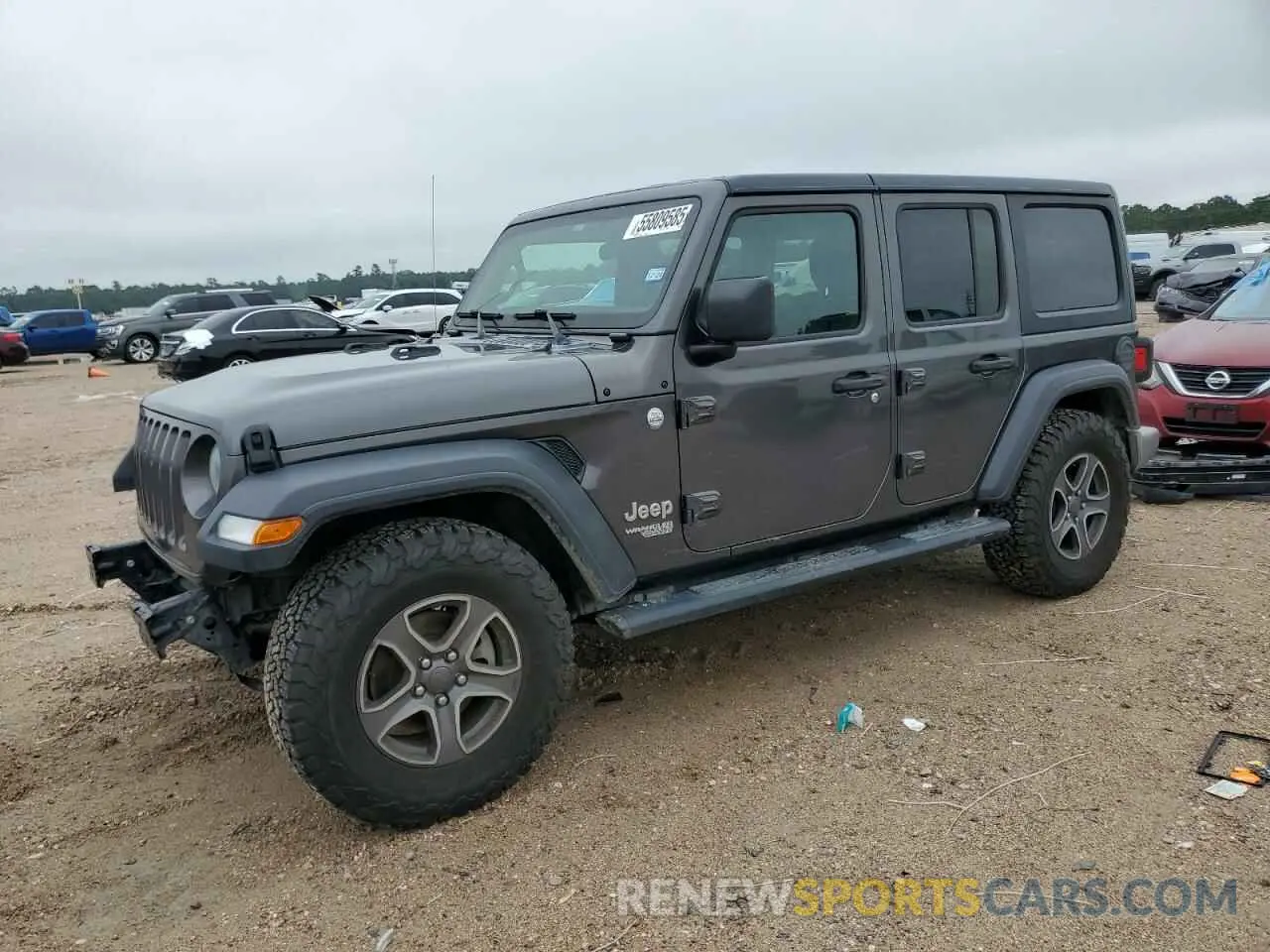 1 Photograph of a damaged car 1C4HJXDG6KW506285 JEEP WRANGLER 2019