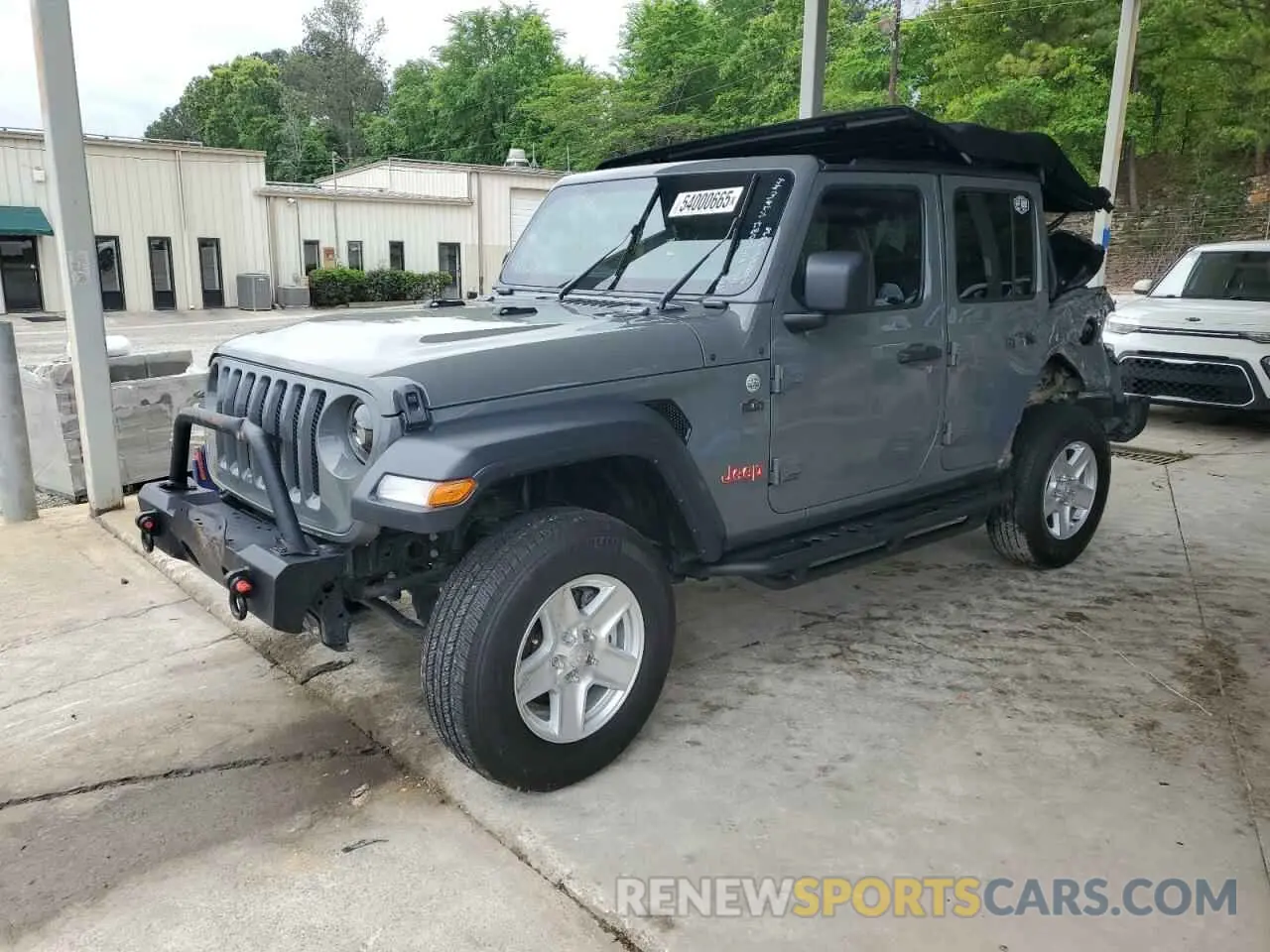 1 Photograph of a damaged car 1C4HJXDG6KW585358 JEEP WRANGLER 2019