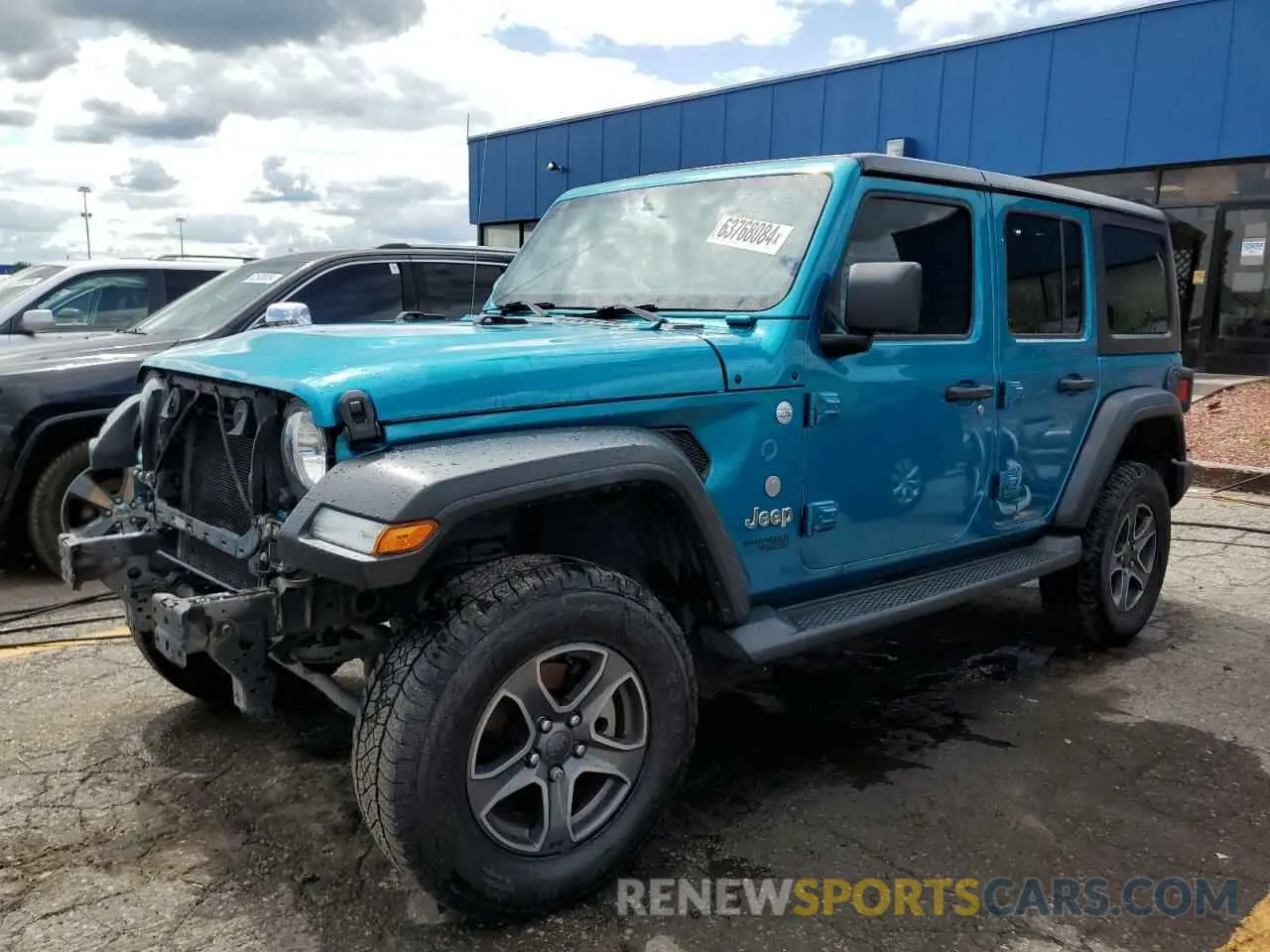 1 Photograph of a damaged car 1C4HJXDG6KW628516 JEEP WRANGLER 2019