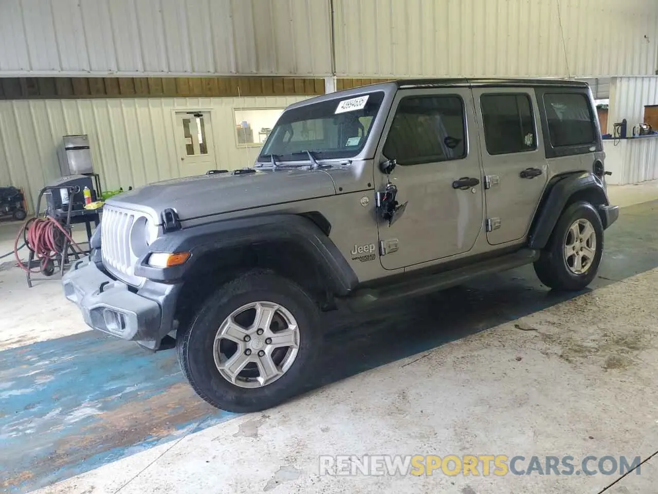 1 Photograph of a damaged car 1C4HJXDG7KW536265 JEEP WRANGLER 2019