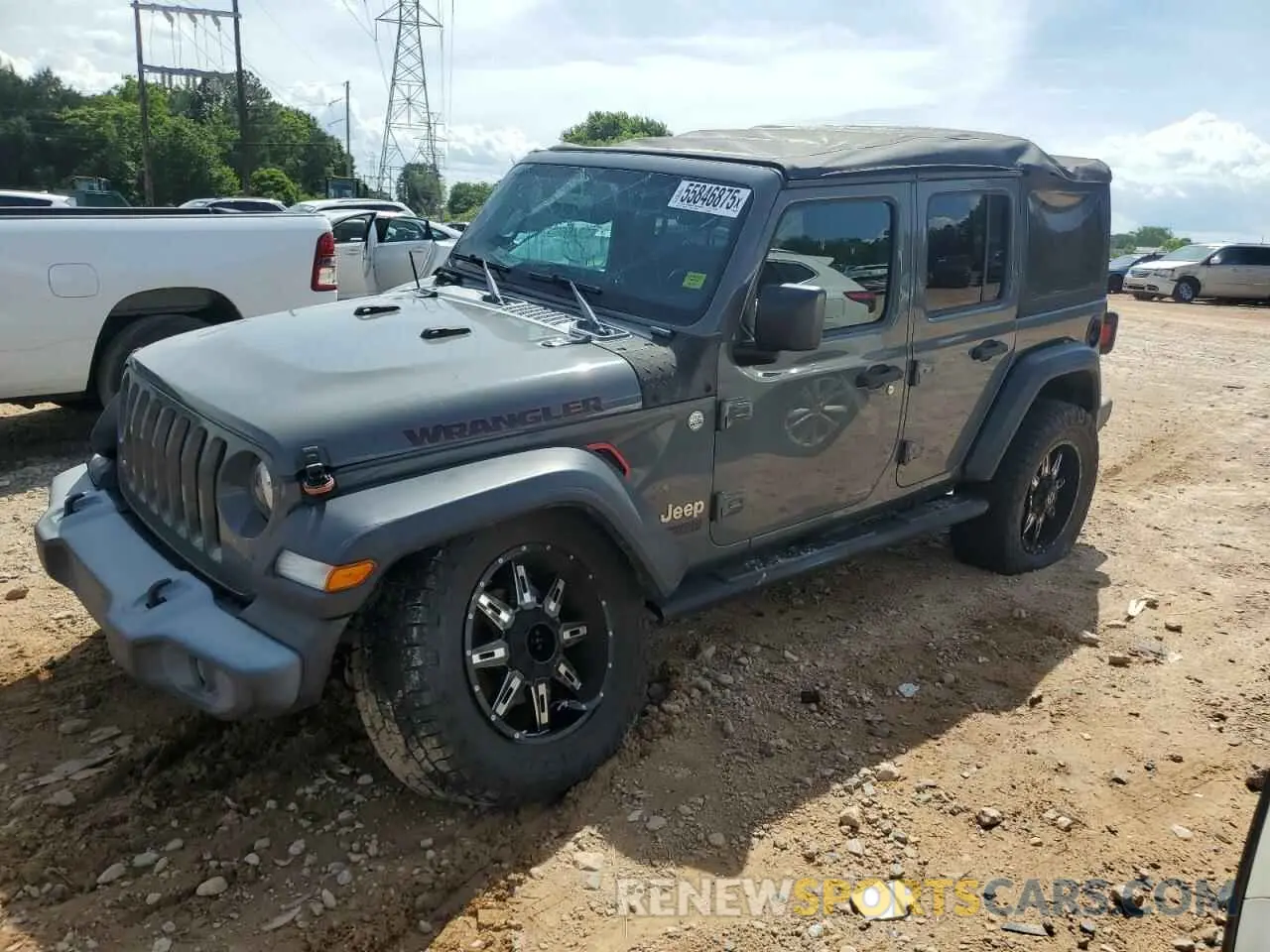 1 Photograph of a damaged car 1C4HJXDG7KW603821 JEEP WRANGLER 2019