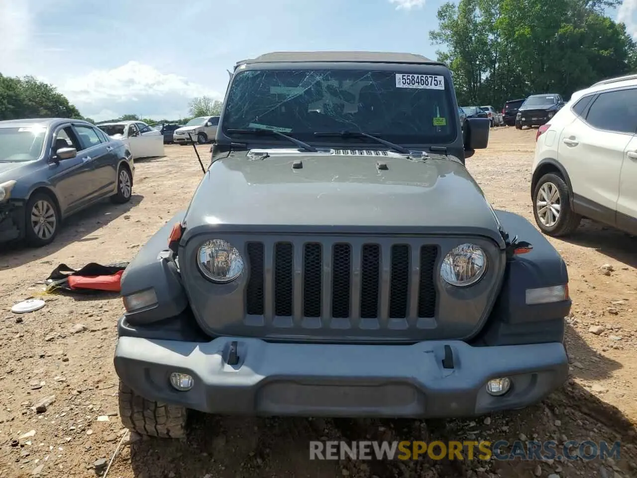 5 Photograph of a damaged car 1C4HJXDG7KW603821 JEEP WRANGLER 2019