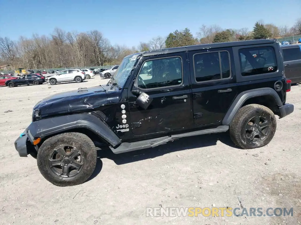 1 Photograph of a damaged car 1C4HJXDG8KW533603 JEEP WRANGLER 2019