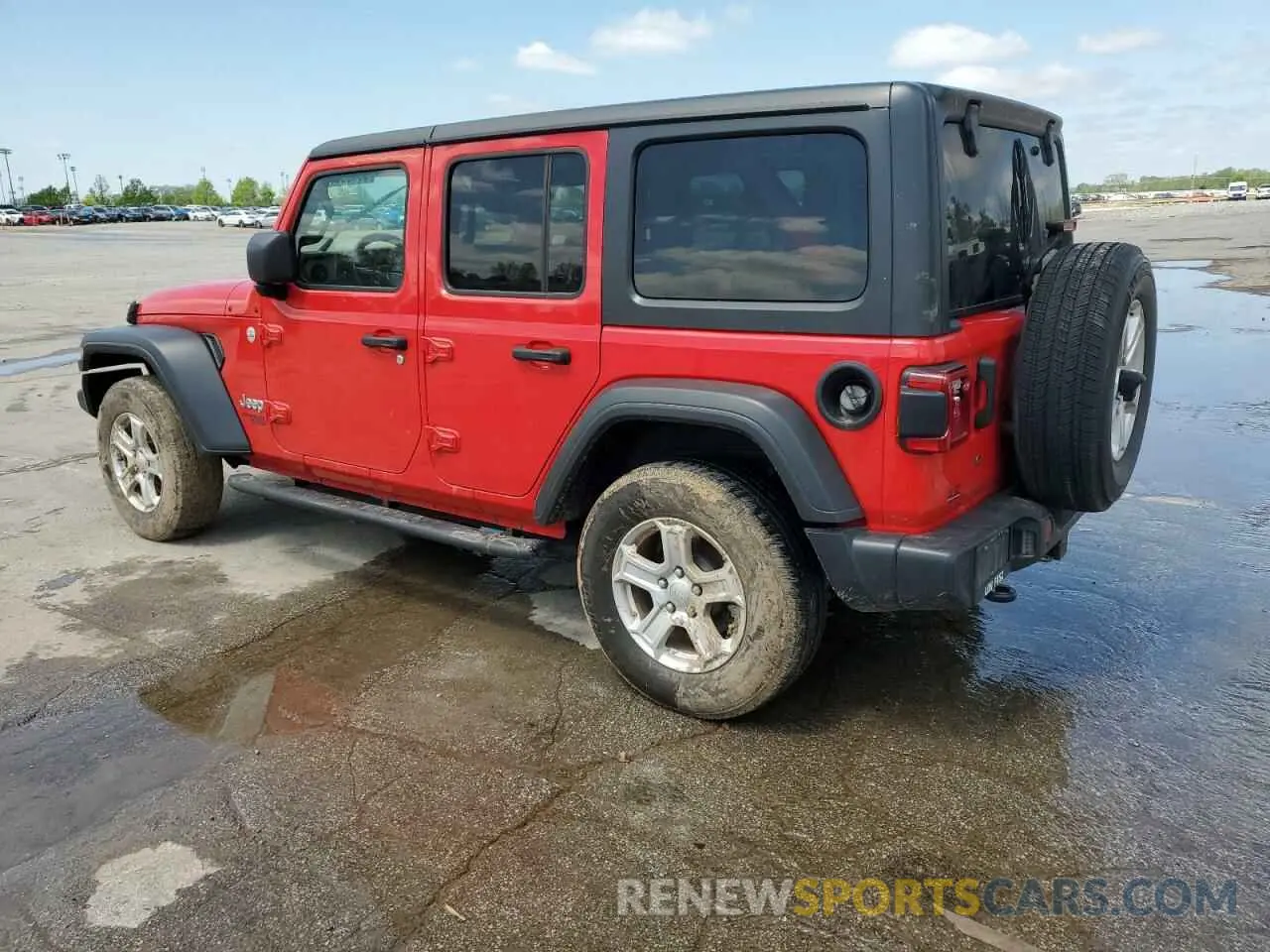 2 Photograph of a damaged car 1C4HJXDG8KW612589 JEEP WRANGLER 2019