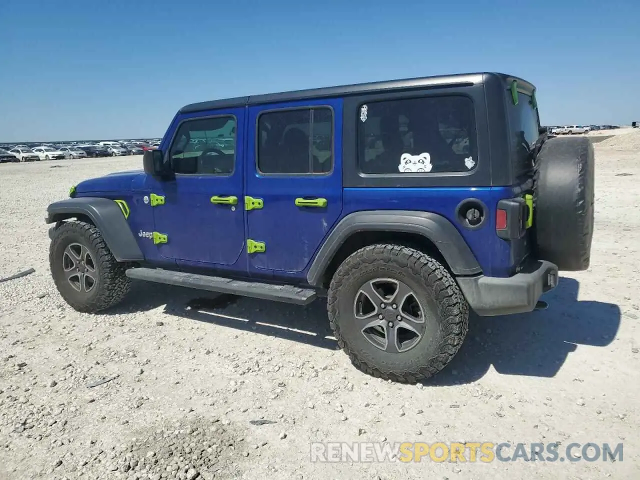 2 Photograph of a damaged car 1C4HJXDG8KW631529 JEEP WRANGLER 2019