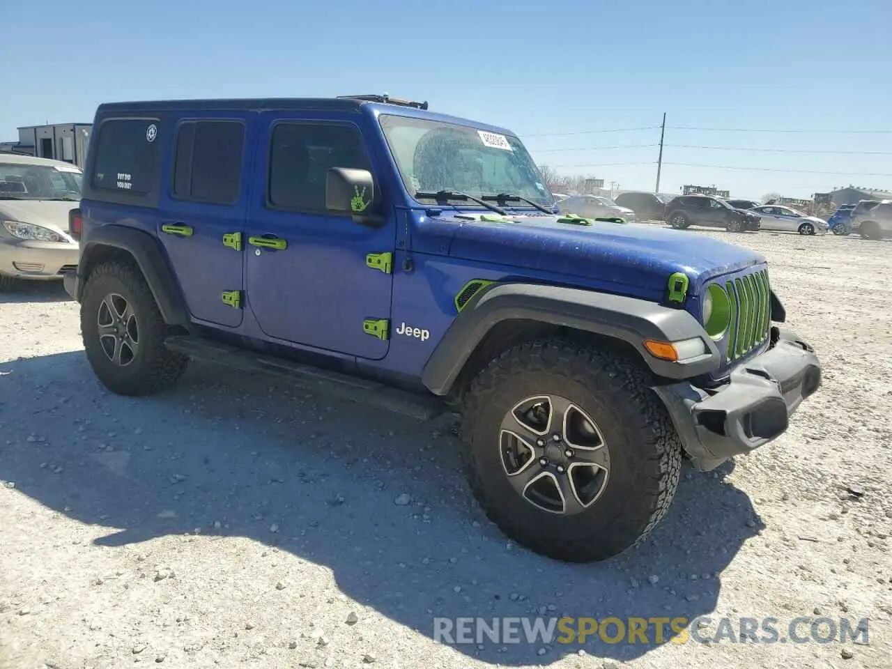 4 Photograph of a damaged car 1C4HJXDG8KW631529 JEEP WRANGLER 2019
