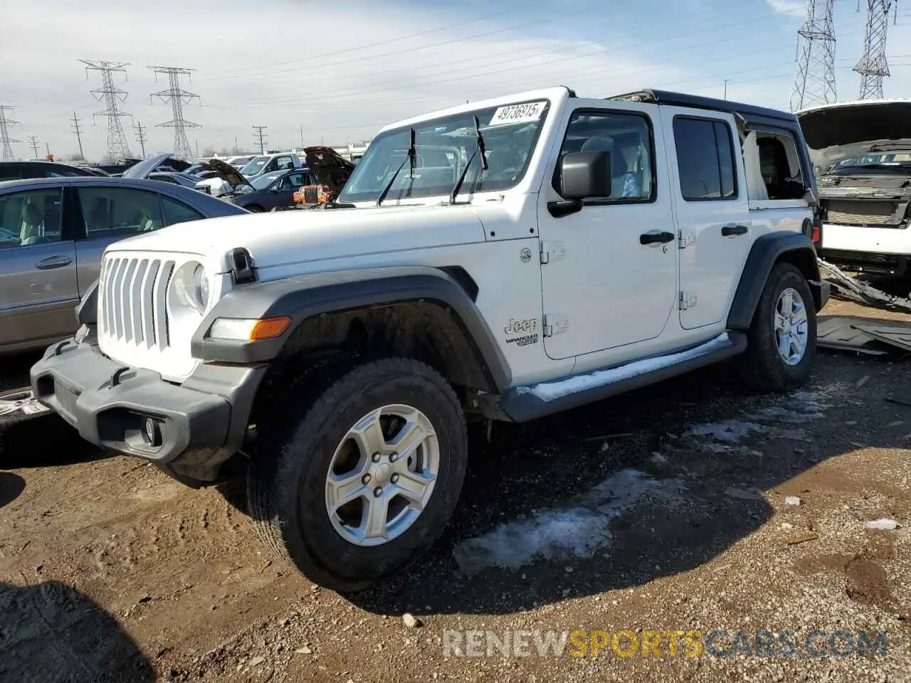 1 Photograph of a damaged car 1C4HJXDG9KW556159 JEEP WRANGLER 2019