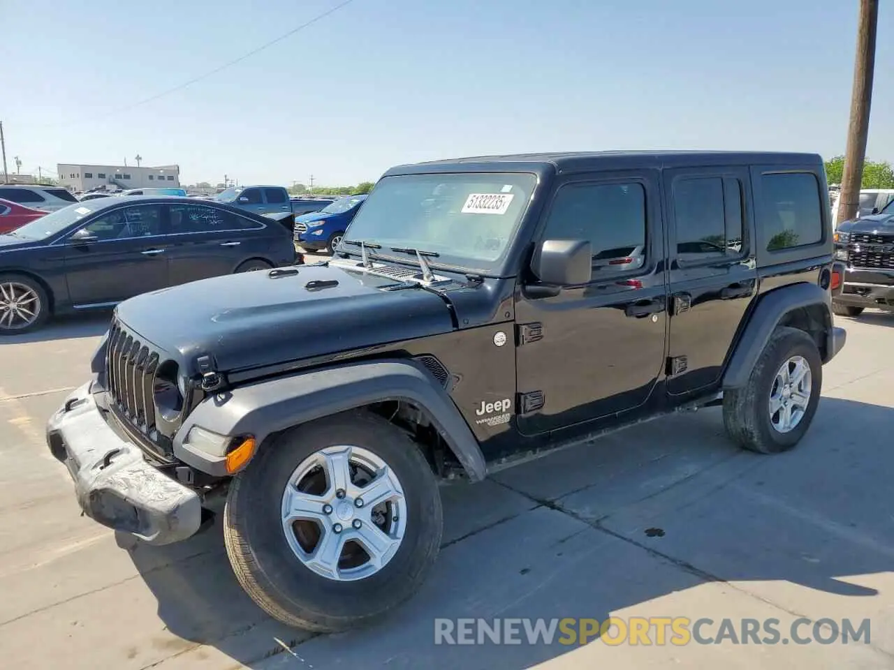1 Photograph of a damaged car 1C4HJXDG9KW556906 JEEP WRANGLER 2019