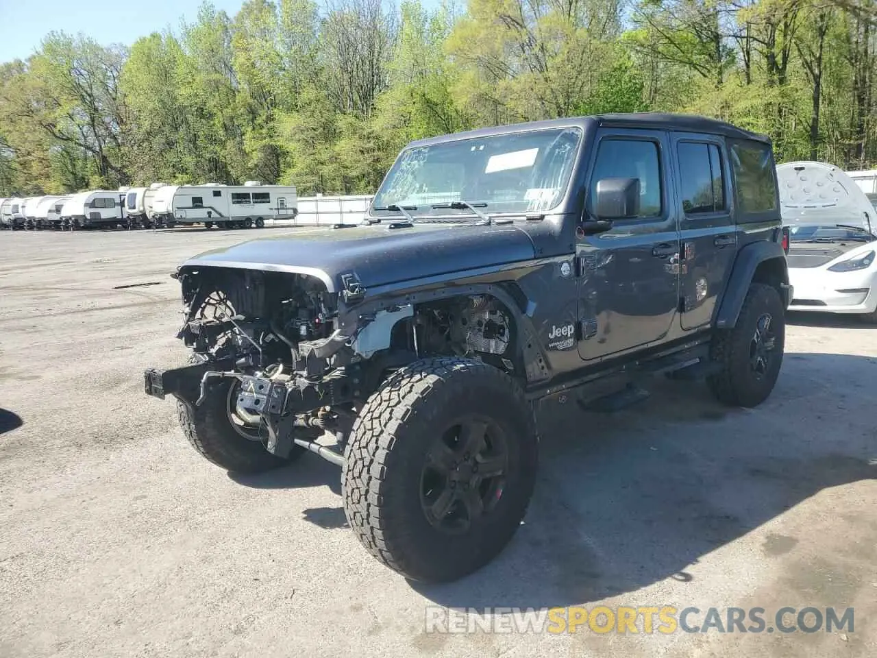 1 Photograph of a damaged car 1C4HJXDGXKW530346 JEEP WRANGLER 2019