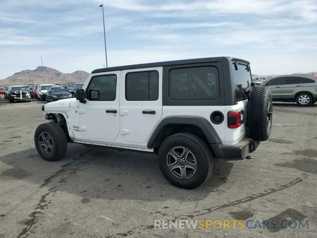 2 Photograph of a damaged car 1C4HJXDN4KW524430 JEEP WRANGLER 2019