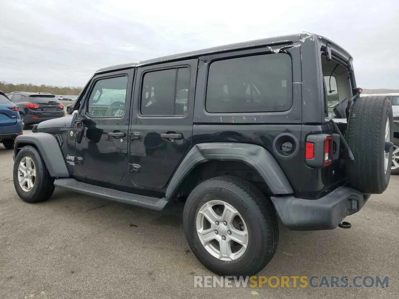 2 Photograph of a damaged car 1C4HJXDN7KW618754 JEEP WRANGLER 2019