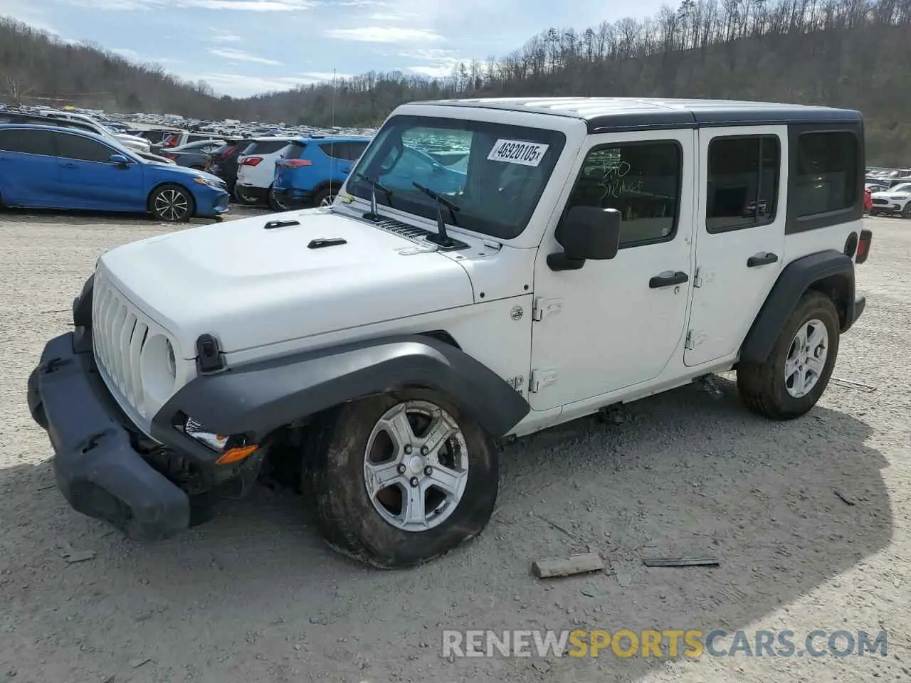 1 Photograph of a damaged car 1C4HJXDN7KW689971 JEEP WRANGLER 2019